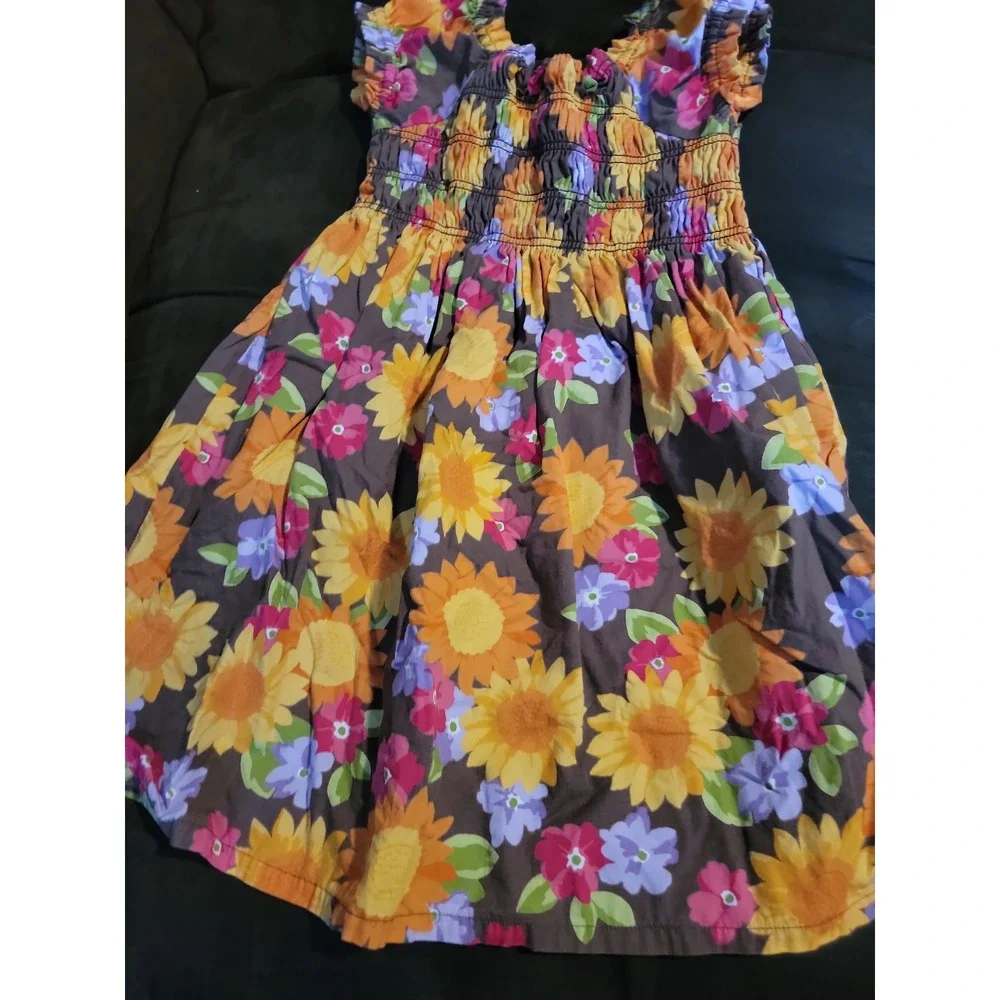 Gymboree sunflower smiles floral dress size 6‎